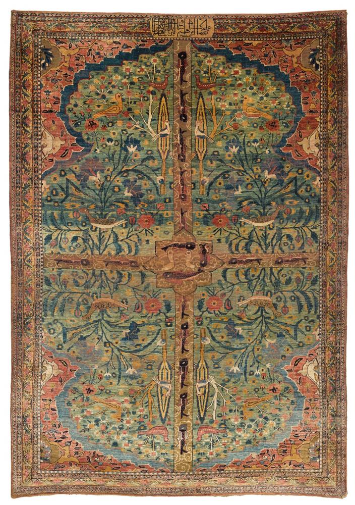 A Persian Carpet sold  for more than 1`000`000 pounds in Sotheby's auction